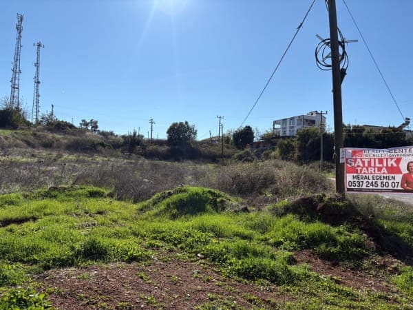 AKSU ÇAMKÖY YOLA CEPHE, KÖŞE PARSEL 7407 M2 TARLA görsel 4